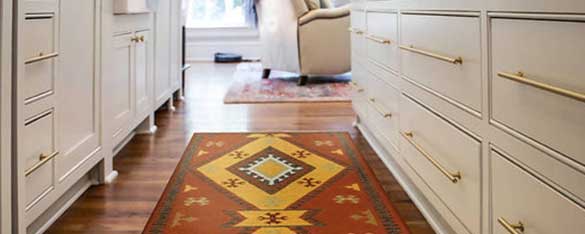 runner carpet with red, yellow color