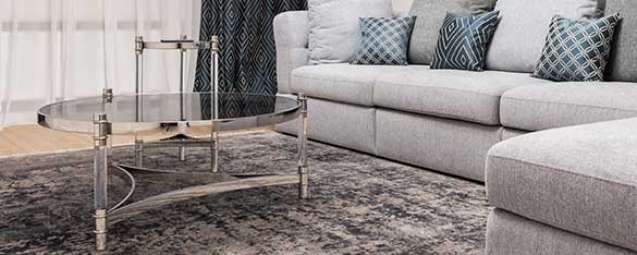 blackish square carpet