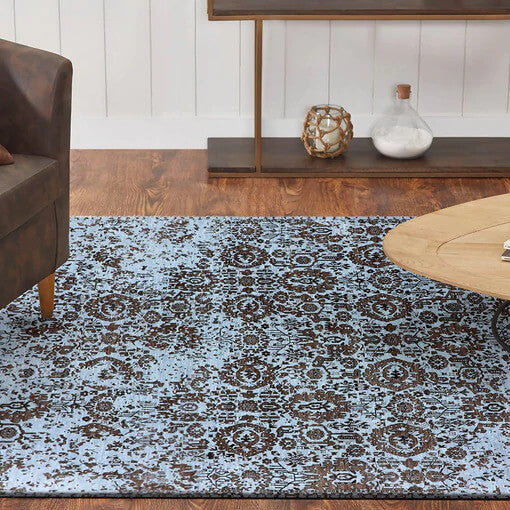 extra large carpet with blue- brown color