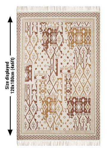 Crimson Rust Dhurrie