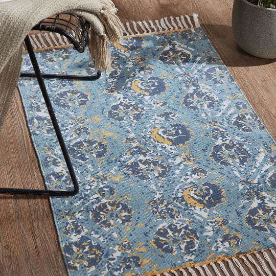 Euphoria Blue Dhurrie