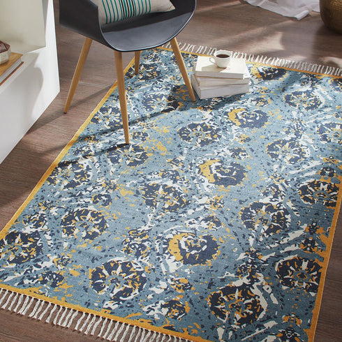 Euphoria Blue Dhurrie