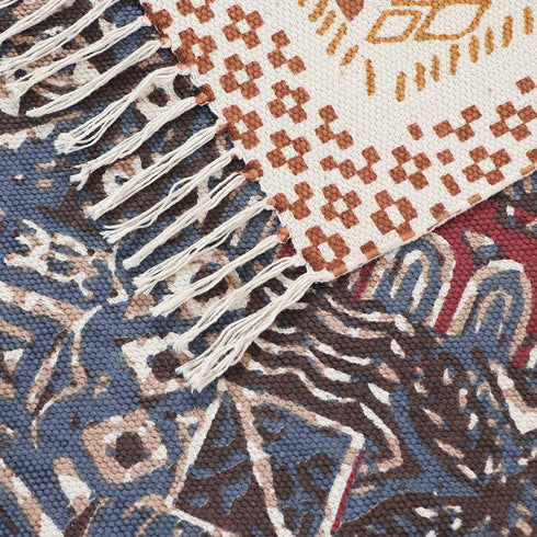 Fantasia Indigo Dhurrie