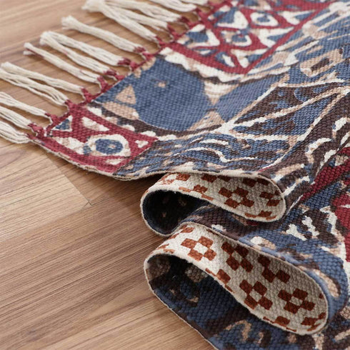 Fantasia Indigo Dhurrie