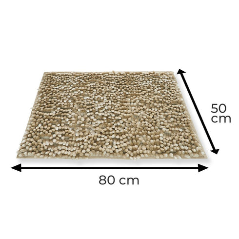Glaze Beige Bathmat (Pack of 2)