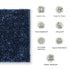 Glaze Denim Bathmat (Pack of 2)