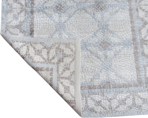 Mosaic Slate Blue Silver