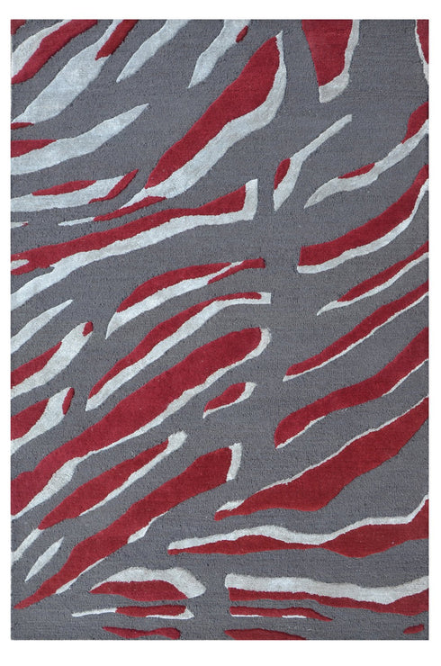 Silver Scarlet Ripples