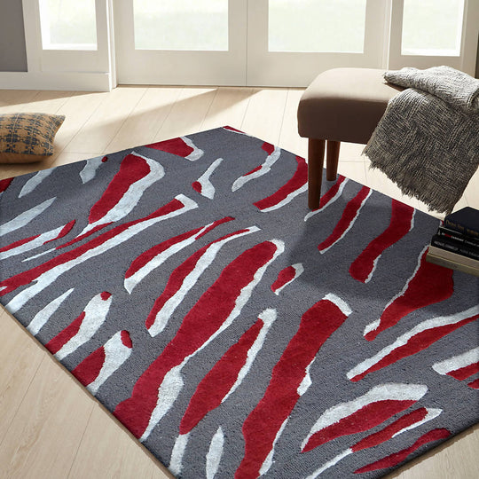 Silver Scarlet Ripples