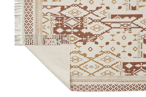 Crimson Rust Dhurrie