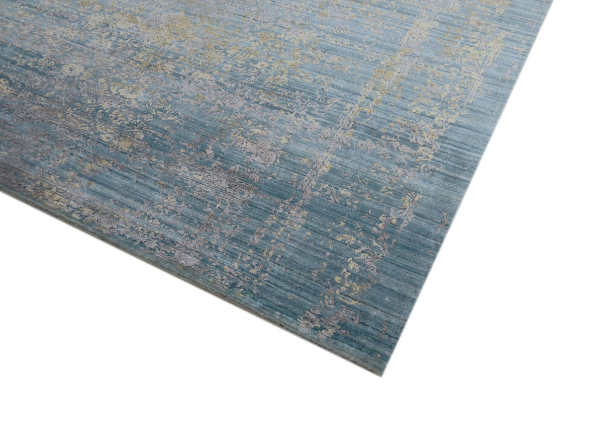Deepak Rugs Rugs Buy Vayu Golden Blue Rug | Order Online | Villedomo
